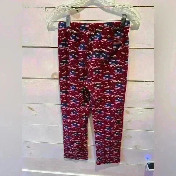 Vineyard Vines snowboard whale fleece youth XL pajama bottoms, GUC, drawstring - Picture 2 of 7